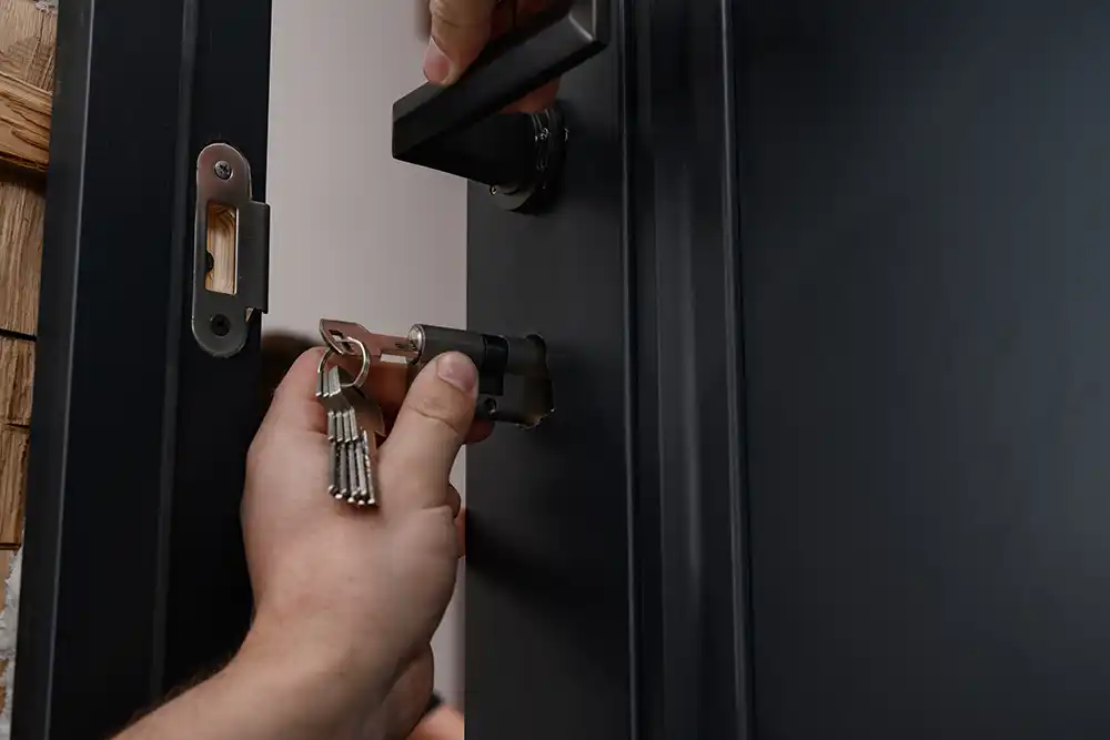 door lock installed by professional locksmith in Lucas, TX