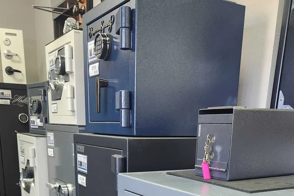 safes stacked on each other