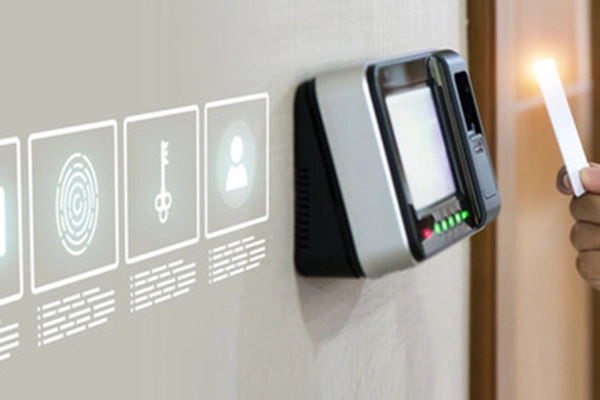 access control system on the wall